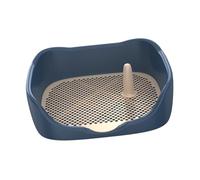 AMSLSIU Which Is Easy To Clean. Dog Toilet Potty Tray Indoor Training Tool PP For Small Medium Dogs Easy To Clean Dog Potty Tray Portable Pan Trainer Litter, Blue, L