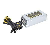 AMSOH 2000W ETH Mining Rig Power Supply 2U Single Channel Miner GPU PSU 10x6Pin Efficiency Device For BTC Antminer Bitcoin S7 S9