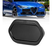 AMSPRAC Front ACC Bumper Sensor Radar Cover fit for Alfa Romeo Giulia 2016-2022,Front Grille ACC Forward Radar Cover Cap,156119502,Glossy Black,1PCS