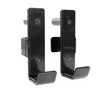 AmStaff Fitness J-Hooks Power Rack for 2" x 2" Tube Squat Rack Attachment, J Cups Barbell Holder for Power Cage, Heavy Duty 1000 LB Capacity, (Set of 2)