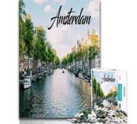 Amsterdam 1000 Piece Jigsaw Puzzles for Adults,Challenging To Complete But Fun And Humorous Birthday Present,Gifts,Wall Art 50x75cm
