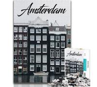 Amsterdam 1000 Piece Jigsaw Puzzles for Adults & Teens,Challenging Game And Family Play for Is Ideal As A Gift for The Whole Family 38x26cm