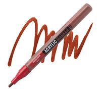 Amsterdam Acrylic Marker - 2 mm Burnt Sienna 411 - Water-Based, Lightfast, Odorless, Semi-Opaque, Reversible Nib