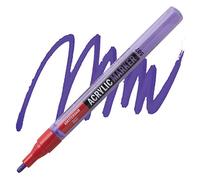 Amsterdam Acrylic Marker - 2 mm Ultramarine Violet 507 - Opaque Lightfast Pen - Water-Based Permanent Ink - Versatile for Art Projects