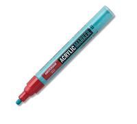 Amsterdam Acrylic Marker - 4 mm Turquoise Blue 522 - High Lightfastness - Odorless Water-Based - Versatile Use - Reversible Nibs - Ideal for Art Surfaces