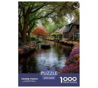 Amsterdam Cana Jigsaw Puzzles Puzzle for Adults Kids. 1000 Piece Whimsical Challenge Toy Educational Game Home Decoration for Educational Games Gifts 70x50cm/1000pcs