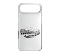Amsterdam City Canal Bicycles Travel Sketch Art Case for iPhone Air