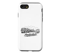 Amsterdam City Canal Bicycles Travel Sketch Art Case for iPhone SE (2020) / 7/8