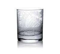 Amsterdam City Map Whiskey Glass, Unique Gift, 10.5 oz