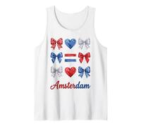 Amsterdam Coquette Bow Girls Tank Top