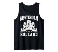 Amsterdam Crest Lion Holland Netherlands Souvenir Tank Top