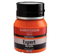 Amsterdam Expert Series Acrylic Paint Jar - 400 ml - Cadmium Orange 211 - Heavy Body - High Lightfastness - Professional Grade