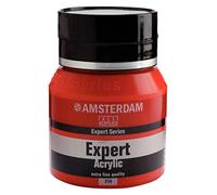 Amsterdam Expert Series Acrylic Paint Jar - 400 ml - Cadmium Red Medium 314 - Heavy Body - High Pigmentation - Artist Quality - Made in Netherlands