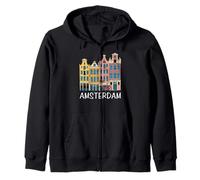 Amsterdam Famous Sights/Amsterdam Zip Hoodie