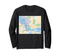 Amsterdam Ferry Travel Art Netherlands Long Sleeve T-Shirt