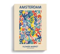 Amsterdam Flower Market Exhibition Vol.3 Canvas Print | Gallery Wrapped 30mm Frame Wall Art | 30x20 inches | Ready to Hang | Modern Floral Picture | Living Room Bedroom Lounge Office