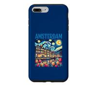 Amsterdam In Starry Night Van Gogh Style Graphic Case for iPhone 7 Plus/8 Plus