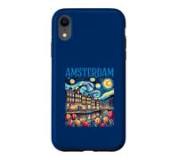 Amsterdam In Starry Night Van Gogh Style Graphic Case for iPhone XR