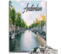 Amsterdam Jigsaw Puzzles 2000 Pieces for Adults Teens, Stress Reliever Staycation Kill Time Enhance Love between Couples 2000pcs(70x100cm)