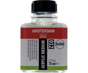 Amsterdam Mediums - Acrylic Medium Gloss 012-75 ml - Enhances Flexibility, Dries Clear, Waterproof Finish