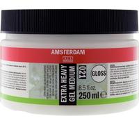 Amsterdam Mediums - Extra Heavy Gel Medium Gloss 021-250 ml Jar - Acrylic Paint Thickener - Mixed Media Compatible - Color Enhancing
