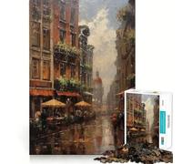 Amsterdam Netherlands 1000 Piece Jigsaws for Adults Brain Training Fun Clean Cut Sturdy Components Calming Mental Break Activity (50x75cm)