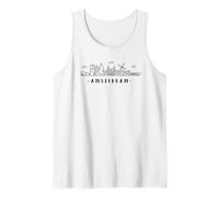 Amsterdam Netherlands City Skyline Lovers Tank Top