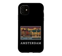 Amsterdam Netherlands Europe Canal Bridge Retro Travel Case for iPhone 11