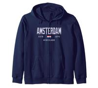 Amsterdam Netherlands Field/Amsterdam Nederland Zip Hoodie