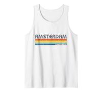 Amsterdam Netherlands Retro Holiday Souvenirs Vacation Tank Top