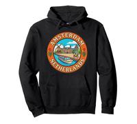 Amsterdam Netherlands Round Travel Souvenir Tourist Gift Pullover Hoodie