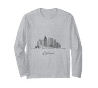 Amsterdam Netherlands Skyline Europe Travel Souvenirs Long Sleeve T-Shirt