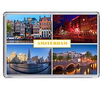 Amsterdam Netherlands Souvenir Acrylic Fridge Magnet (Standard: 70x45mm)