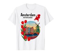 Amsterdam Netherlands Souvenir Graphic T-Shirt