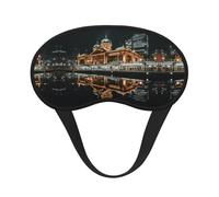 Amsterdam Night View Print Fashion Sleep Mask, Blackout Eye Mask,Sleeping Eye Mask Suitable for Travel/Yoga/Nap