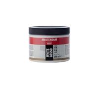 Amsterdam Primer - White Gesso 1001-500 ml Jar - Versatile Acrylic & Oil Paint Base - Absorbent Surface - Mixable & Waterproof - Ideal for Canvas, Wood, & More