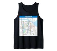 Amsterdam Rail Travel Art Netherlands Tank Top