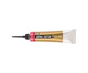 Amsterdam Relief Paint - 20 ml Gold 801-3D Effects - Lightfast & Waterproof - Precise Nozzle - Multisurface Use