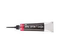 Amsterdam Relief Paint - 20 ml Tube - Black 700 - Opaque, Lightfast, Water-Based - Precision Nozzle - For 3D Effects - Non-Absorbent & Absorbent Surfaces