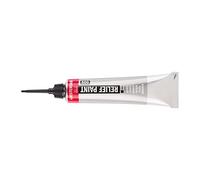Amsterdam Relief Paint - Silver 800-20 ml Tube - Opaque & Lightfast - 3D Effect & Odorless - Water-Based & Permanent - For Various Surfaces