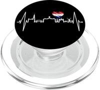 Amsterdam Skyline Dutch Heartbeat Netherlands Love Holland PopSockets PopGrip for MagSafe