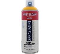 Amsterdam Spray Paint - 400 ml Azo Yellow Medium 269 - Water-Based Semi-Opaque Low-Odor - Lightfast & Waterproof - Ideal for Studio Use - Versatile on Canvas, Wood, Stone