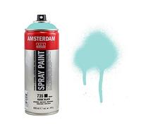 Amsterdam Spray Paint - 400 ml Turquoise Green Light (660) - Semi-Opaque, Water-Based, Low-Odor, High-Quality Pigments, Lightfast, Versatile Surface Adhesion - Ideal for Artists