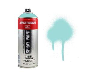 Amsterdam Spray Paint - 400 ml Turquoise Green Light (660) - Semi-Opaque, Water-Based, Low-Odor, High-Quality Pigments, Lightfast, Versatile Surface Adhesion - Ideal for Artists