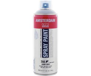 Amsterdam Spray Paint - Light Grey 705-400 ml - Water-Based Low-Odor - High-Quality Pigments - Durable & Waterproof - Versatile for Various Surfaces