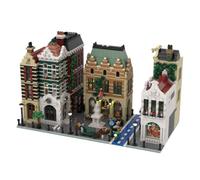 Amsterdam Square Building Set, Modular Dutch Street Model with 6 Buildings, Creative Architecture Construction Model Gift for AFOL Collectors & Architecture Fans (4955 Pcs)