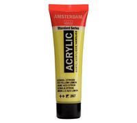 Amsterdam Standard Series Acrylic - 20 ml Azo Yellow Lemon 267 - Semi-Opaque, Lightfast Paint with Satin Finish