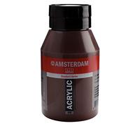 Amsterdam Standard Series Acrylic Paint Burnt Umber 409, 1000ml, Semi-Transparent, Excellent Lightfastness, Medium Viscosity, Satin Finish, Made in Netherlands