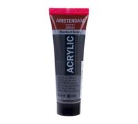 Amsterdam Standard Series Acrylic Paint Metallic Black 850, Medium Viscosity, 20 ml, Lightfast, 100% Acrylic Resin, Easy Application, Water-Based, Durable Finish