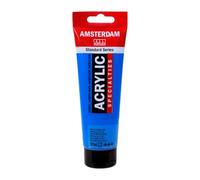 Amsterdam Standard Series Acrylic Paint Metallic Blue 834, 120 ml, Semi-Transparent, Excellent Lightfastness, Medium Viscosity, Smooth Satin Finish, 100% Acrylic Resin